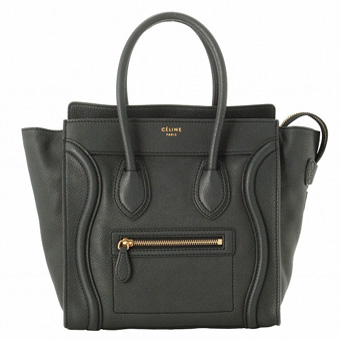 CELINE セリーヌ バッグ コピー ボックス型 ハンドバッグ 16779 3GFL 10AN ダークグレー(金具：ゴールド)